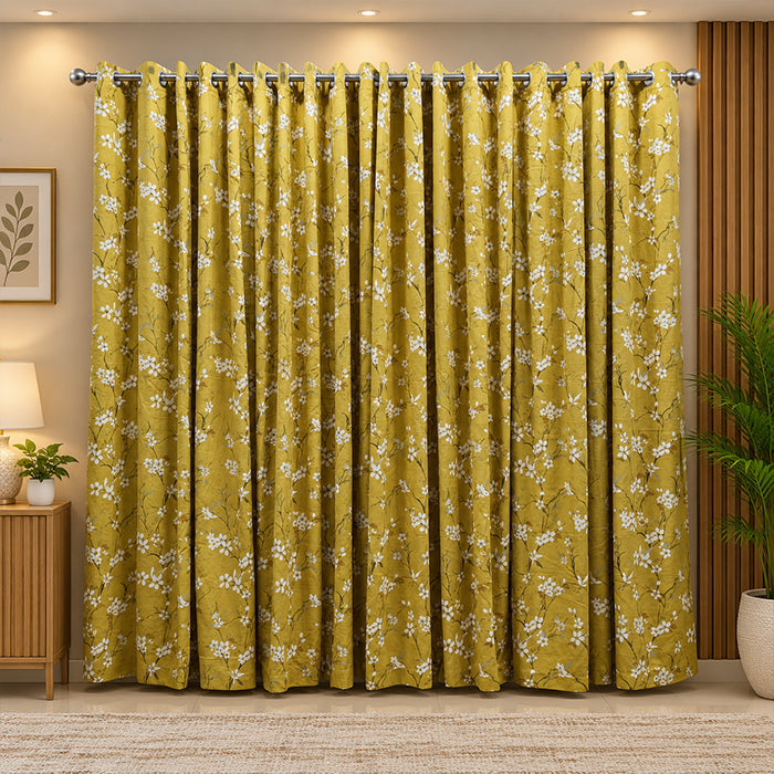 2 PCS PREMIUM QUALITY COTTON DUCK CURTAINS Article-0010