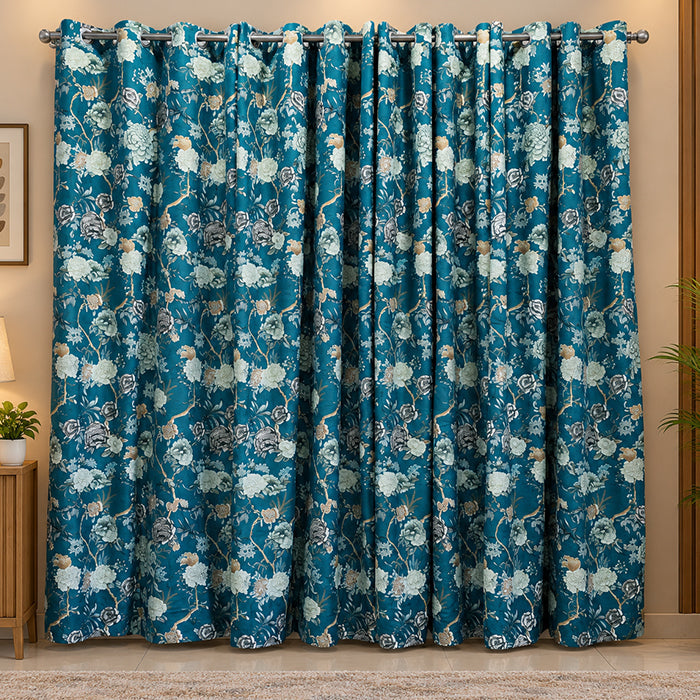 2 PCS PREMIUM QUALITY COTTON DUCK CURTAINS Article-0012