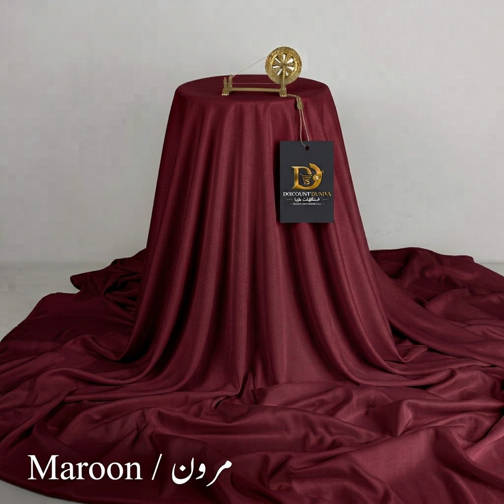Maroon Color – Wash & Wear Premium Quality 5-Season Fabric – Free Studs with Every Suit