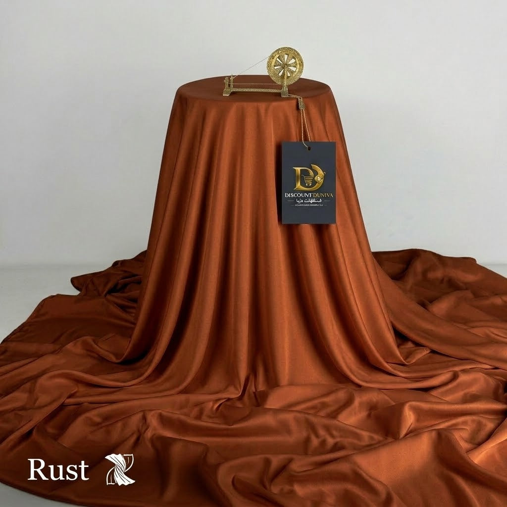 Rust Color – Wash & Wear Premium Quality 5-Season Fabric – Free Studs with Every Suit