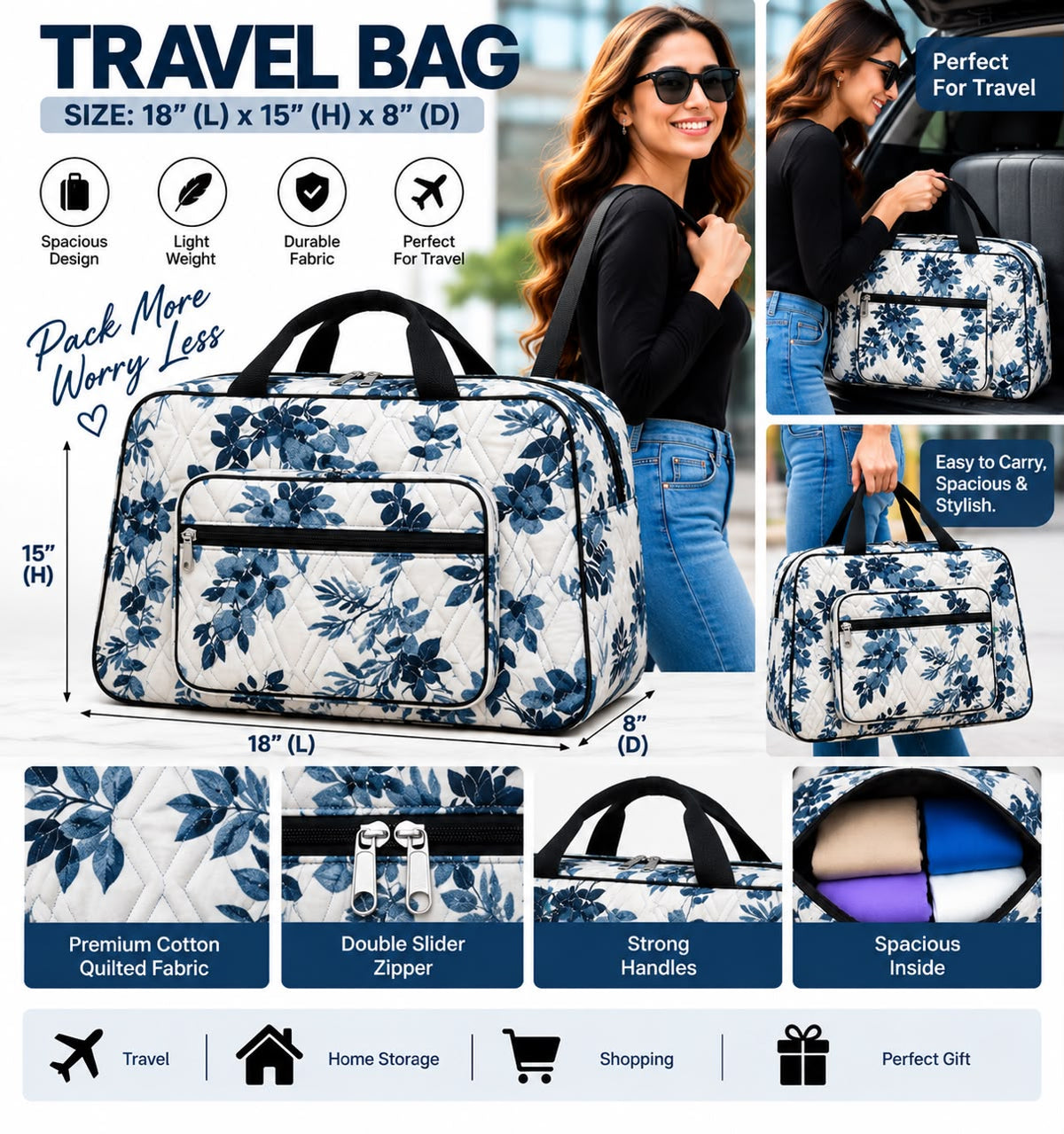 Premium Waterproof Travel Bag – Spacious, Stylish & Durable | Free Delivery