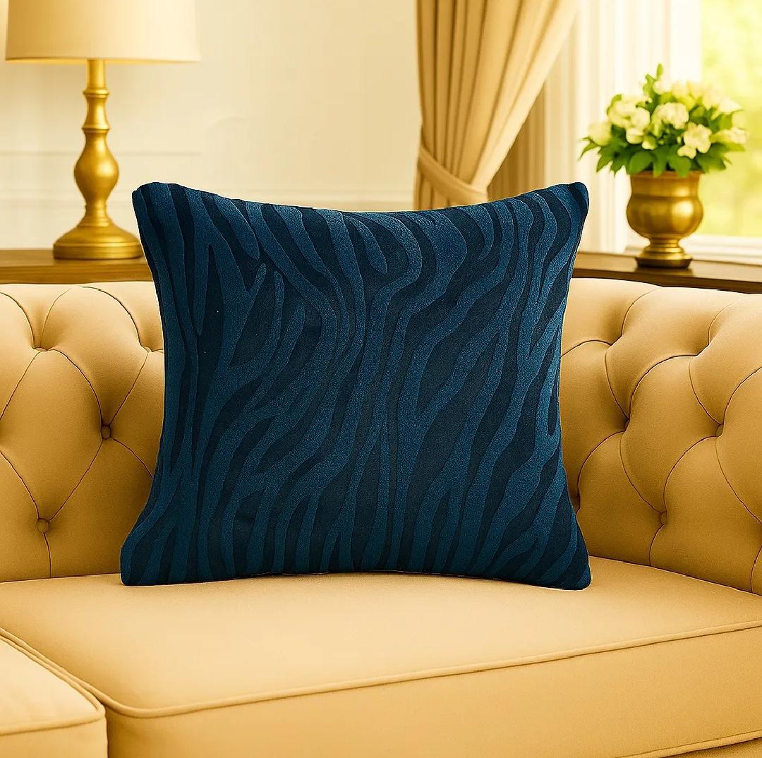 20X20 INCHES ZEBRA VALVET CUSHION COVER SQUARE PATTERN
