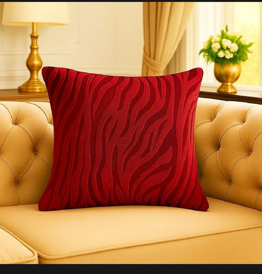 20X20 INCHES ZEBRA VALVET CUSHION COVER SQUARE PATTERN