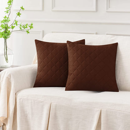 20X20 INCHES QUILTED CUSHION COVER SQUARE PATTERN