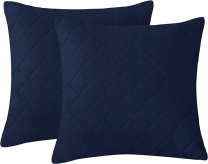 QUILTED CUSHION COVER SQUARE PATTERN 16, 18 and 20 INCHES