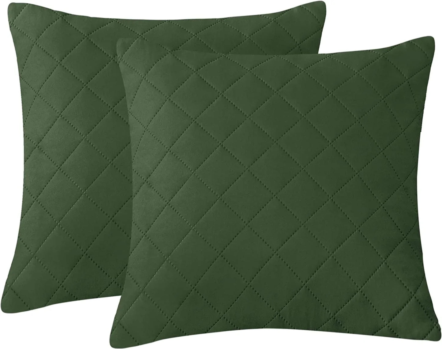 18X18 INCHES QUILTED CUSHION COVER SQUARE PATTERN