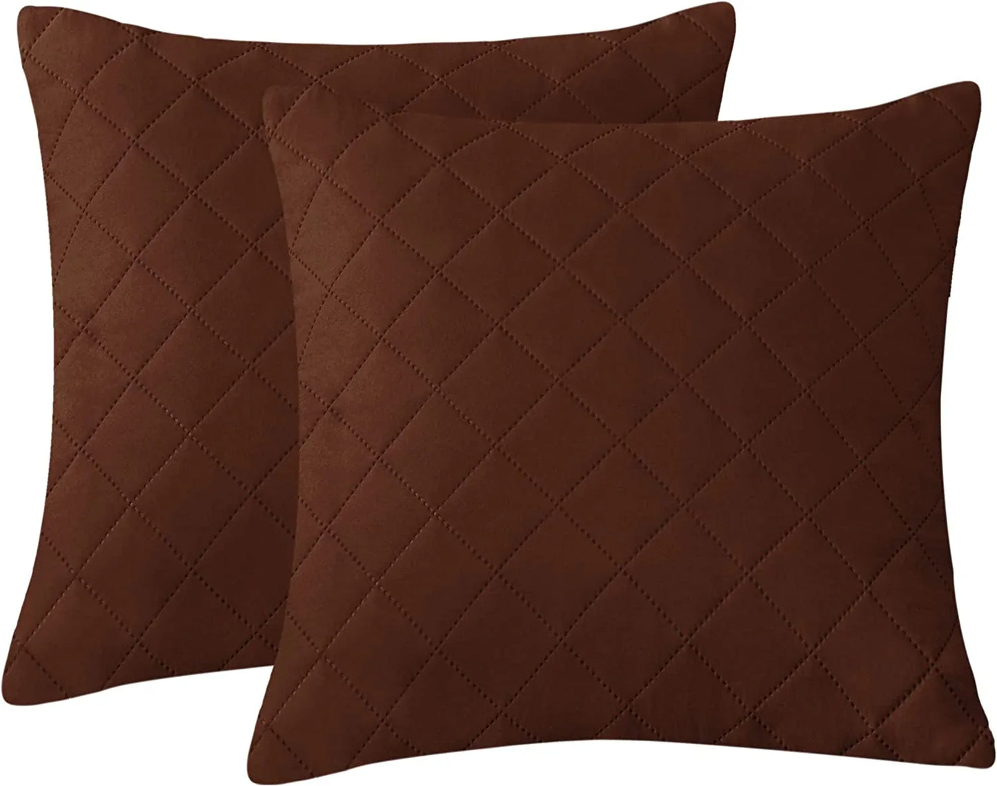 16X16 INCHES QUILTED CUSHION COVER SQUARE PATTERN