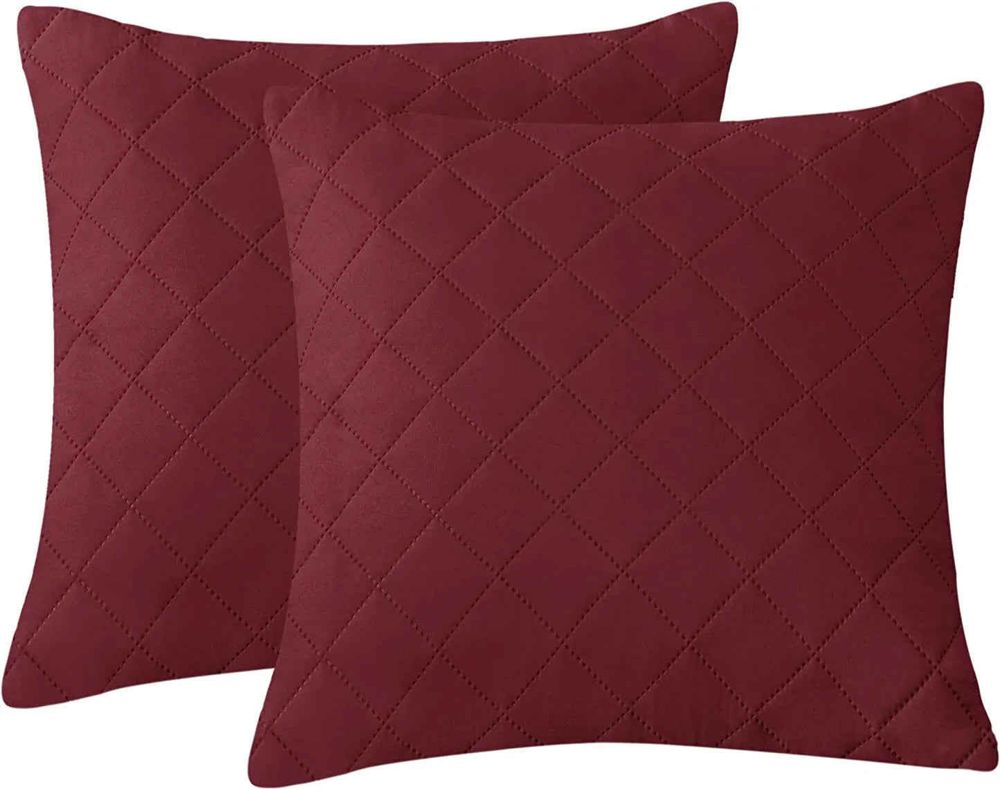18X18 INCHES QUILTED CUSHION COVER SQUARE PATTERN