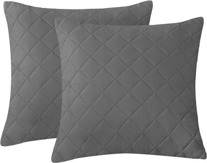 16X16 INCHES QUILTED CUSHION COVER SQUARE PATTERN