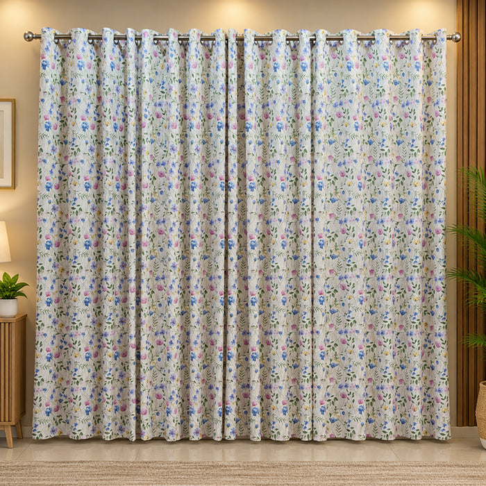 2 PCS PREMIUM QUALITY COTTON DUCK CURTAINS Article-0011