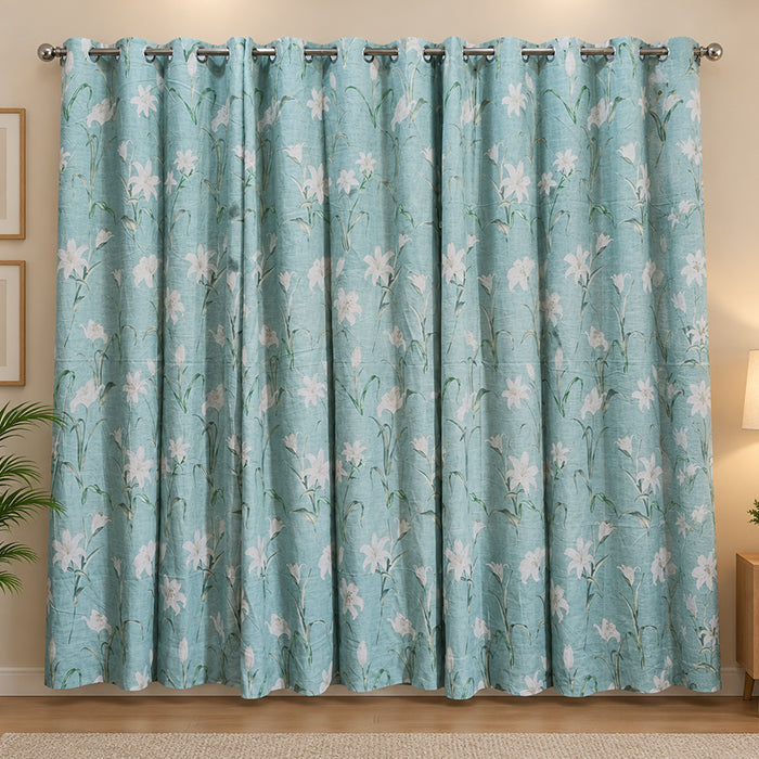 2 PCS PREMIUM QUALITY COTTON DUCK CURTAINS Article-001