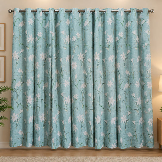 2 PCS PREMIUM QUALITY COTTON DUCK CURTAINS Article-001