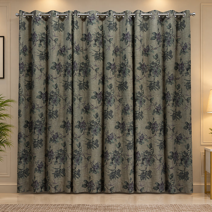 2 PCS PREMIUM QUALITY COTTON DUCK CURTAINS Article-008