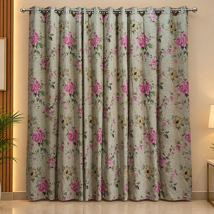 2 PCS PREMIUM QUALITY COTTON DUCK CURTAINS Article-002