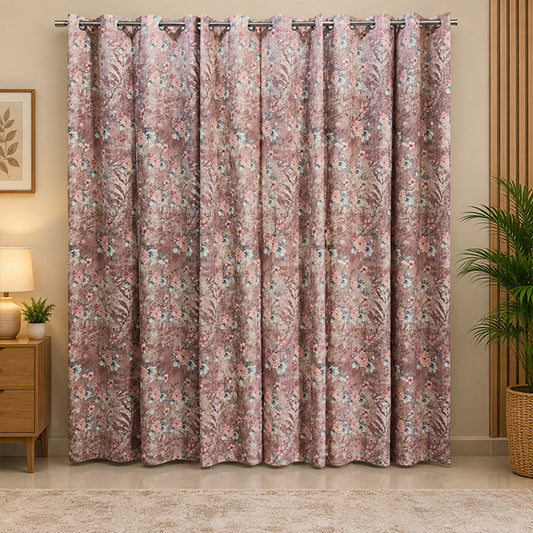 2 PCS PREMIUM QUALITY COTTON DUCK CURTAINS Article-005