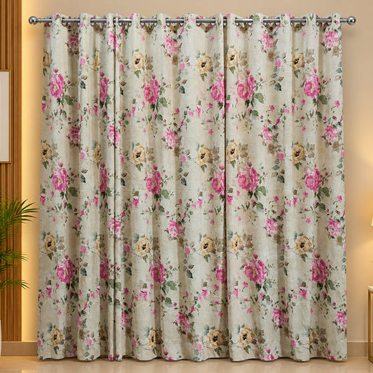 2 PCS PREMIUM QUALITY COTTON DUCK CURTAINS Article-009