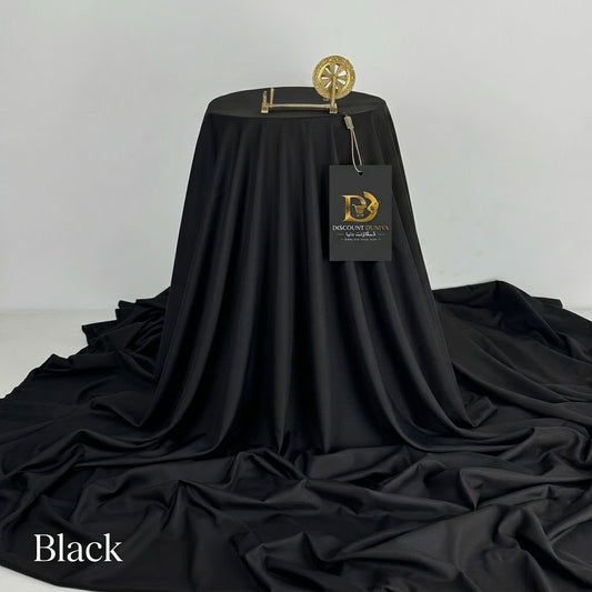 Black Color – Wash & Wear Premium Quality 5-Season Fabric – Free Studs with Every Suit
