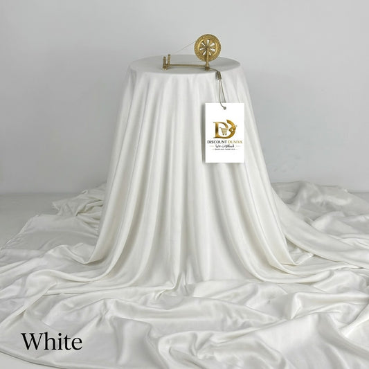White Color – Wash & Wear Premium Quality 5-Season Fabric – Free Studs with Every Suit