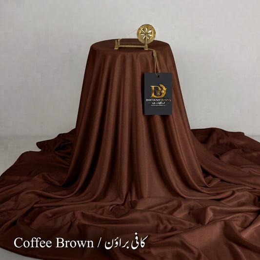 Coffee Brown Color – Wash & Wear Premium Quality 5-Season Fabric – Free Studs with Every Suit