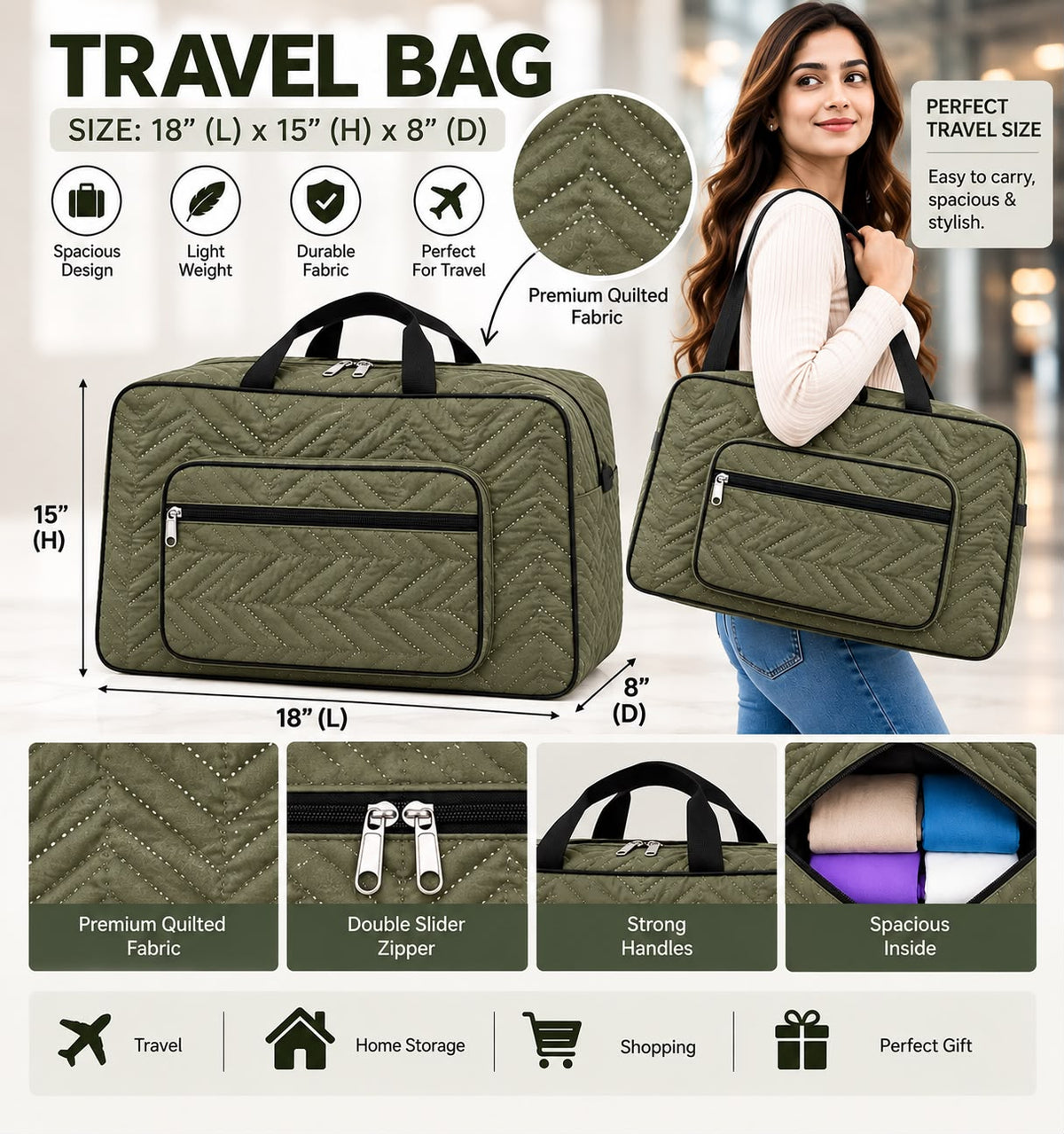 Premium Waterproof Travel Bag – Spacious, Stylish & Durable | Free Delivery
