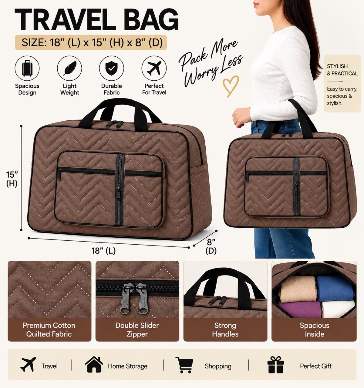 Premium Waterproof Travel Bag – Spacious, Stylish & Durable | Free Delivery