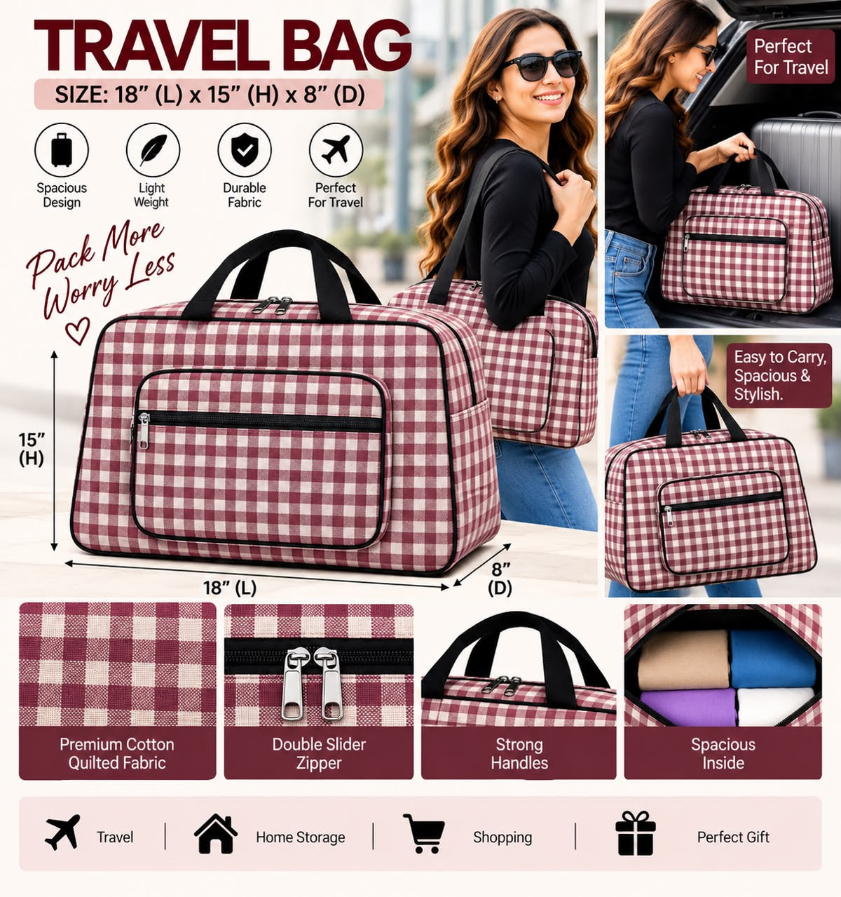 Premium Waterproof Travel Bag – Spacious, Stylish & Durable | Free Delivery
