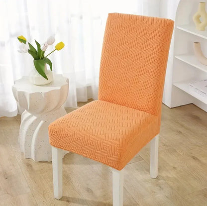 New Thickend Velvet Strip Design Dinning Chair Covers