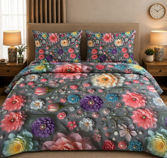 3D Printed Bedsheet with 2 Pillow Covers – 3-Piece Set | Article No. 16