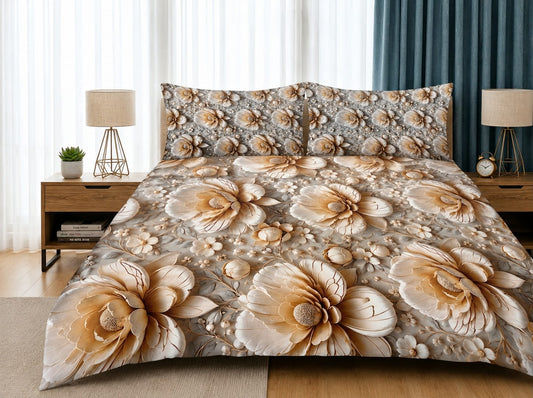 3D Printed Bedsheet with 2 Pillow Covers – 3-Piece Set | Article No. 22