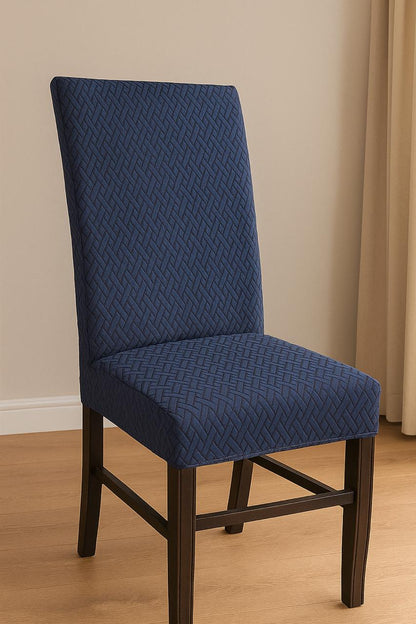 New Thickend Velvet Strip Design Dinning Chair Covers