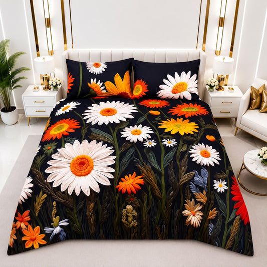 3D Printed Bedsheet with 2 Pillow Covers – 3-Piece Set | Article No. 8