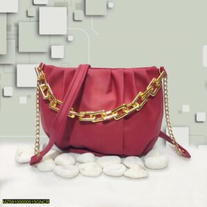 Women's Plain Saddle Crossbody Bag