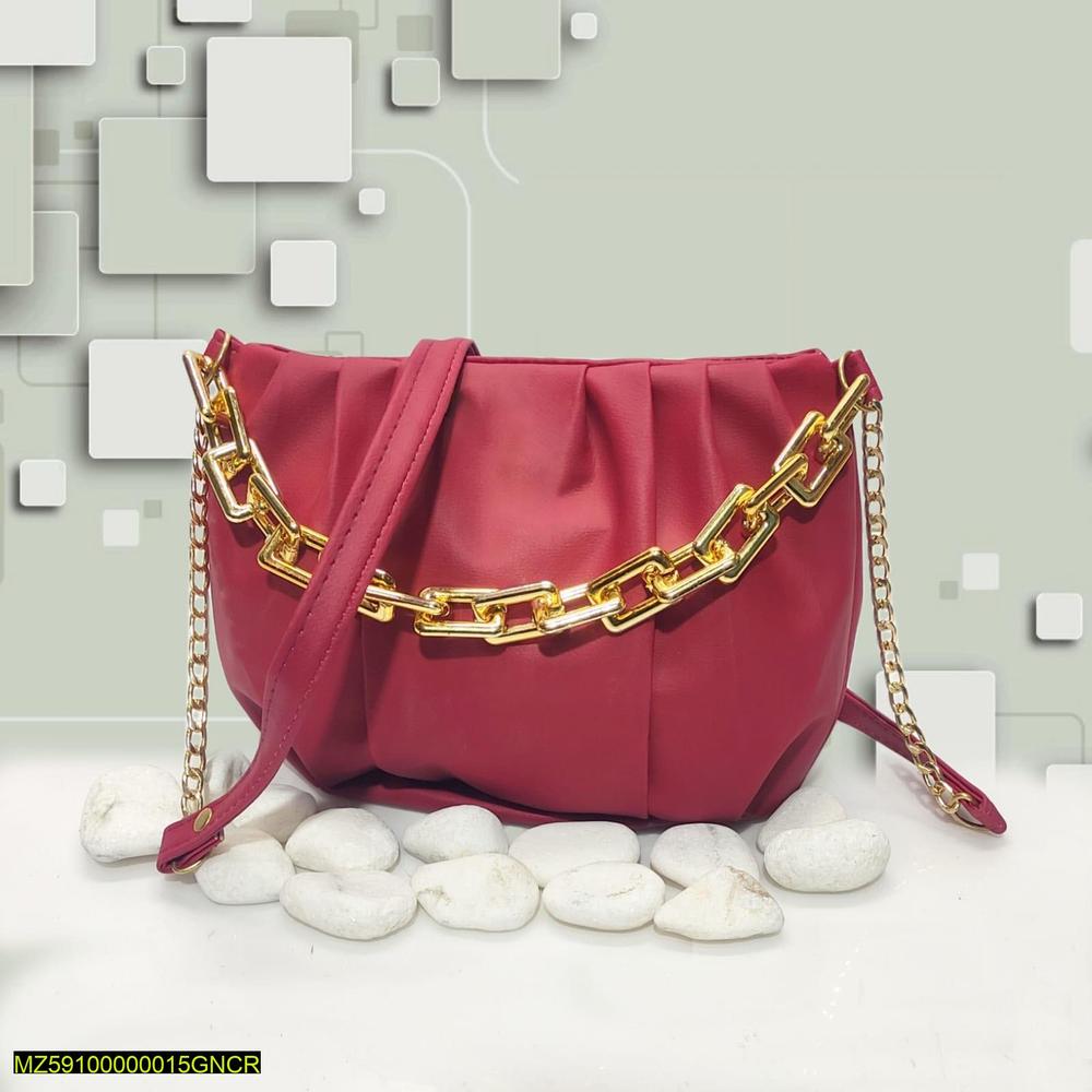 Women's Plain Saddle Crossbody Bag