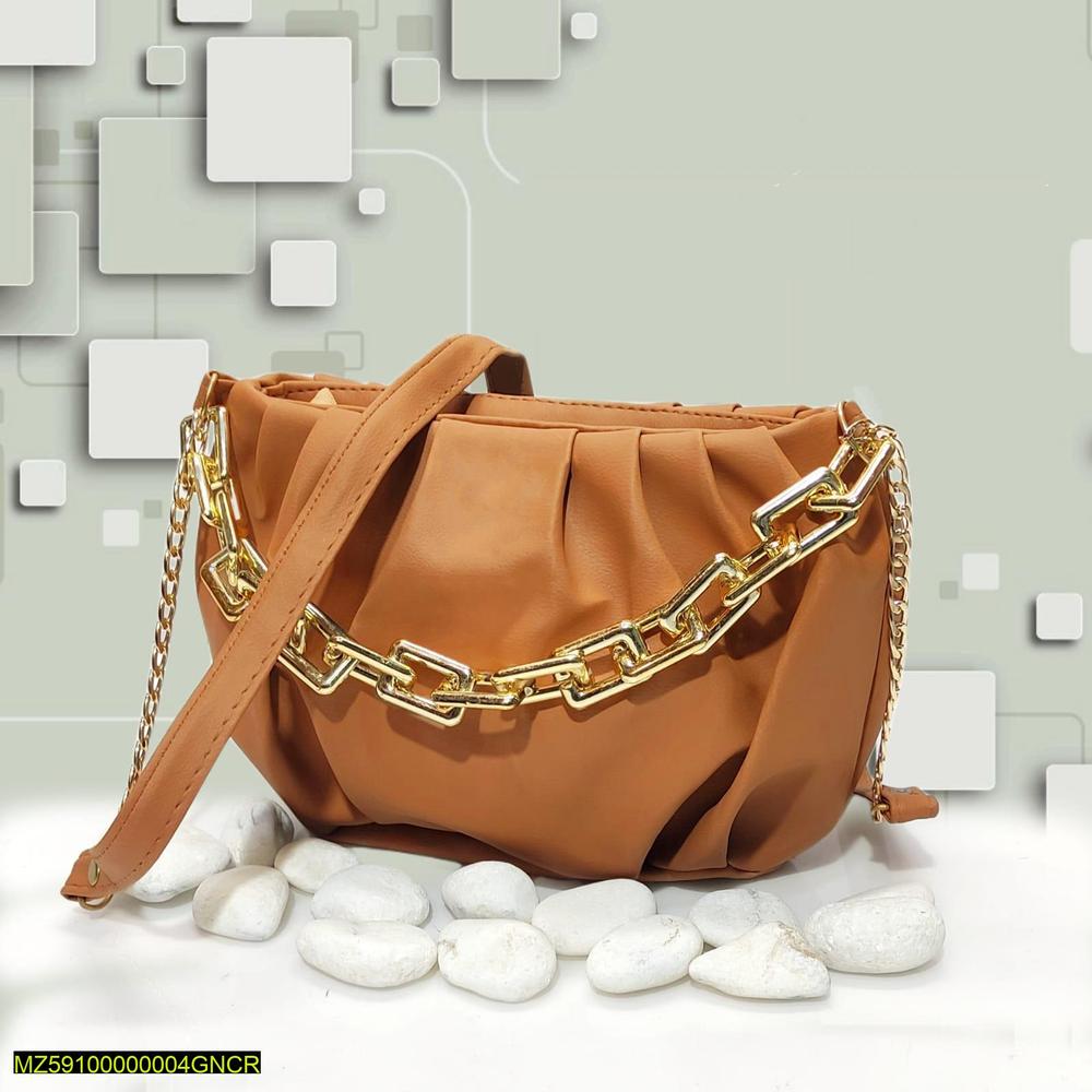 Women's Plain Saddle Crossbody Bag - Image 3