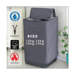 1 Pc Parachute Waterproof Top Loaded Washing Machine Cover, Grey