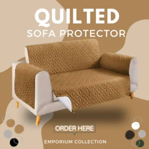 Ultrasonic Quilted Sofa Cover (Copper Color)