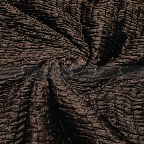 Frill Style Bubble Stuff Chair Cover (Brown Color) - Image 2