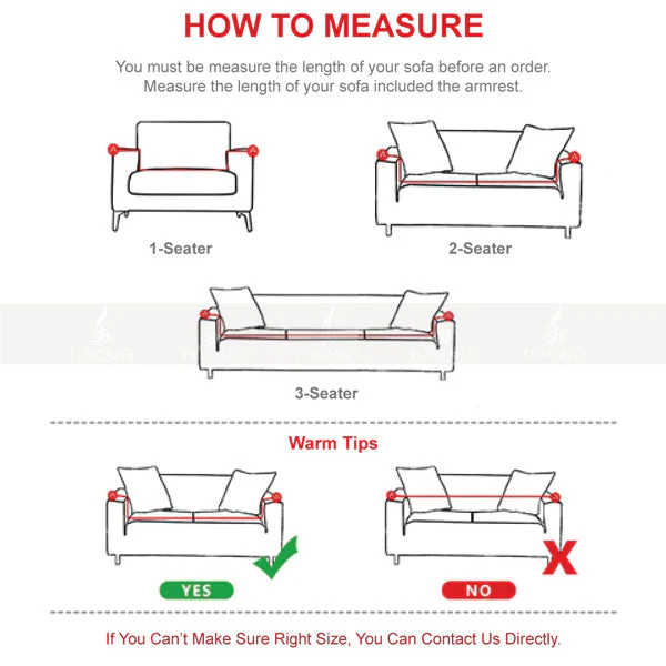 Stripe Jacquard Sofa Cover - Brown - Image 3