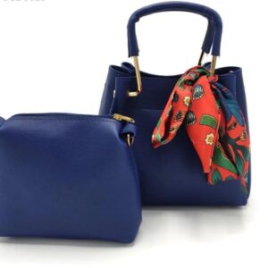 Stylish Women's PU Leather Hand Bag Set - 2 Pcs